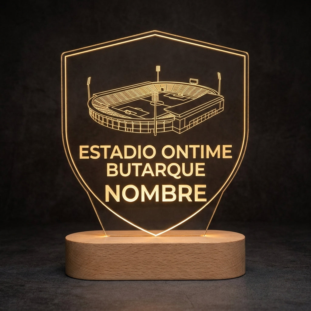 Lámpara estadio Butarque CD Leganés personalizada