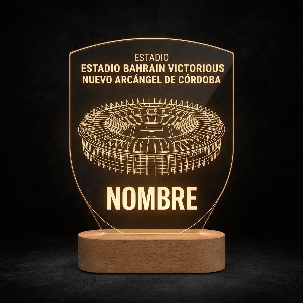 Lámpara estadio Nuevo Arcángel Córdoba CF personalizada