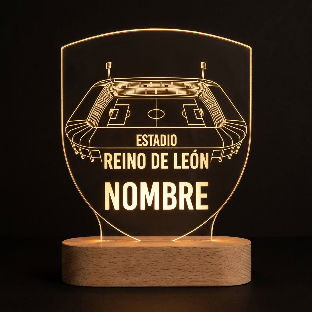 Lámpara estadio Reino de León Cultural Leonesa personalizada