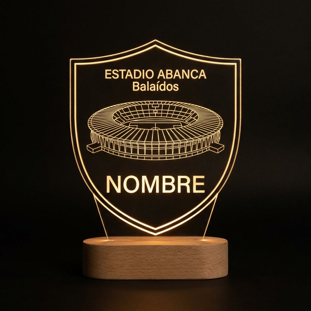 Lámpara estadio Abanca-Balaídos RC Celta personalizada