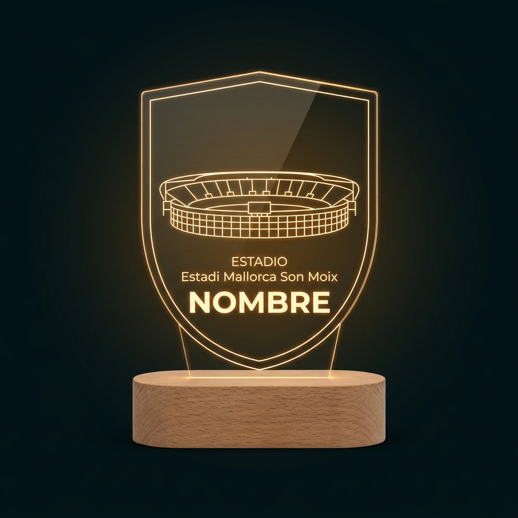 Lámpara estadio Son Moix RCD Mallorca personalizada