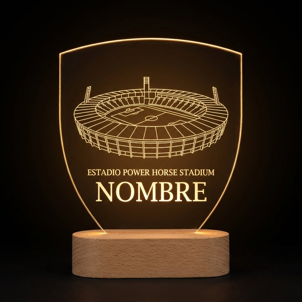 Lámpara UD Almería Stadium personalizada