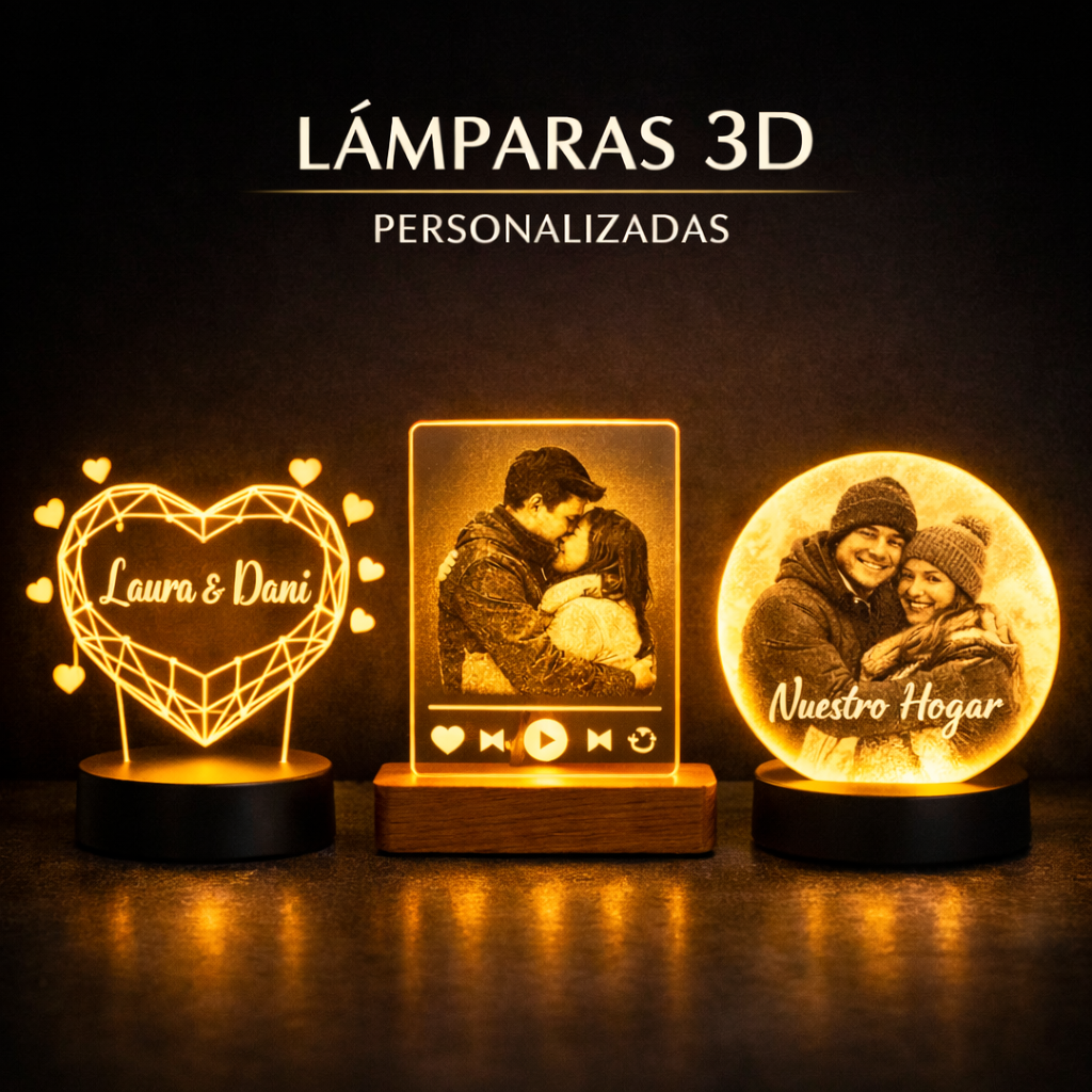 Lámparas 3D Personalizadas