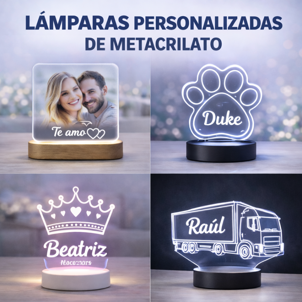 Lámparas de Metacrilato Personalizadas