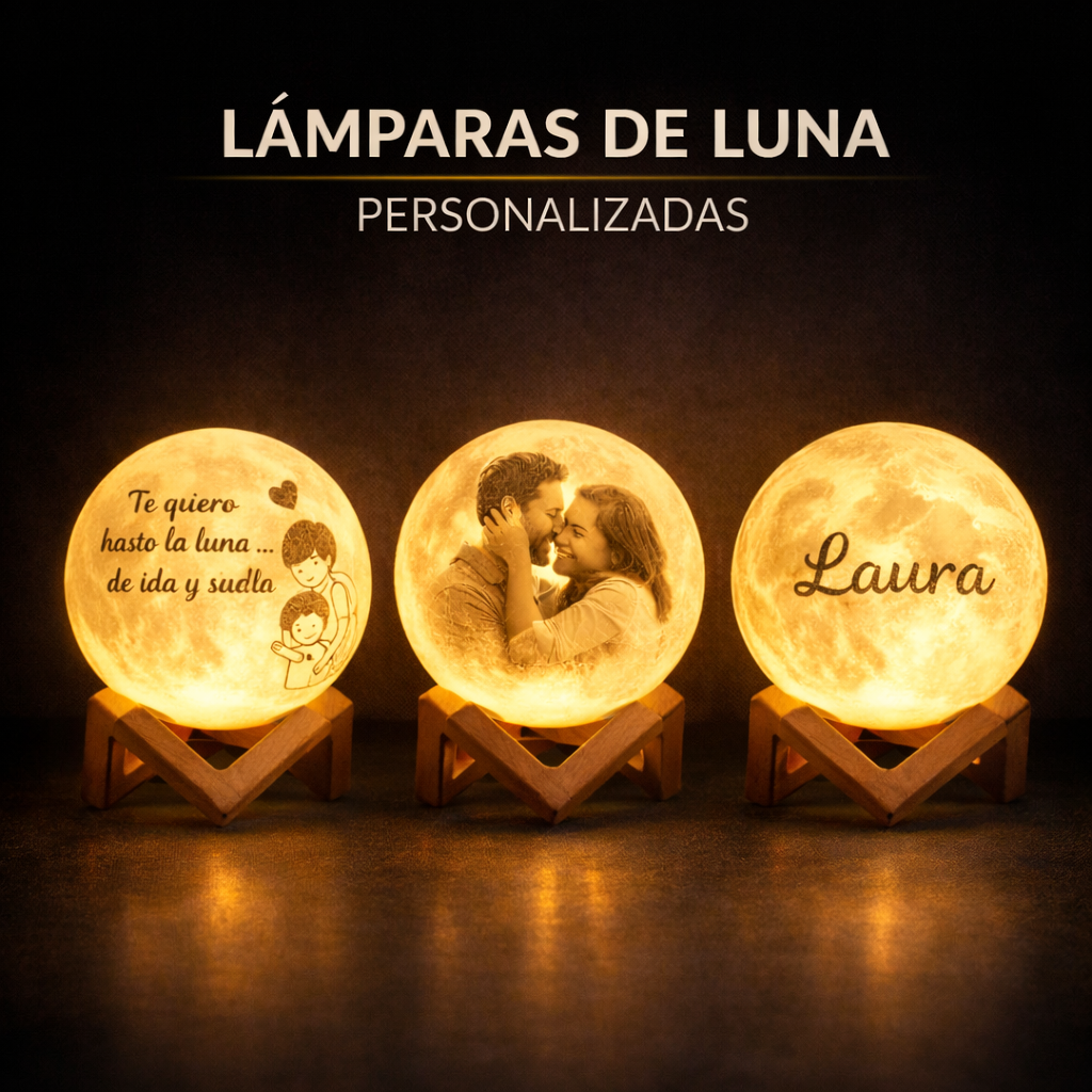 Lámparas Luna Personalizadas