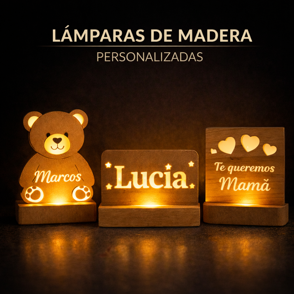 Lámparas de Madera Personalizadas