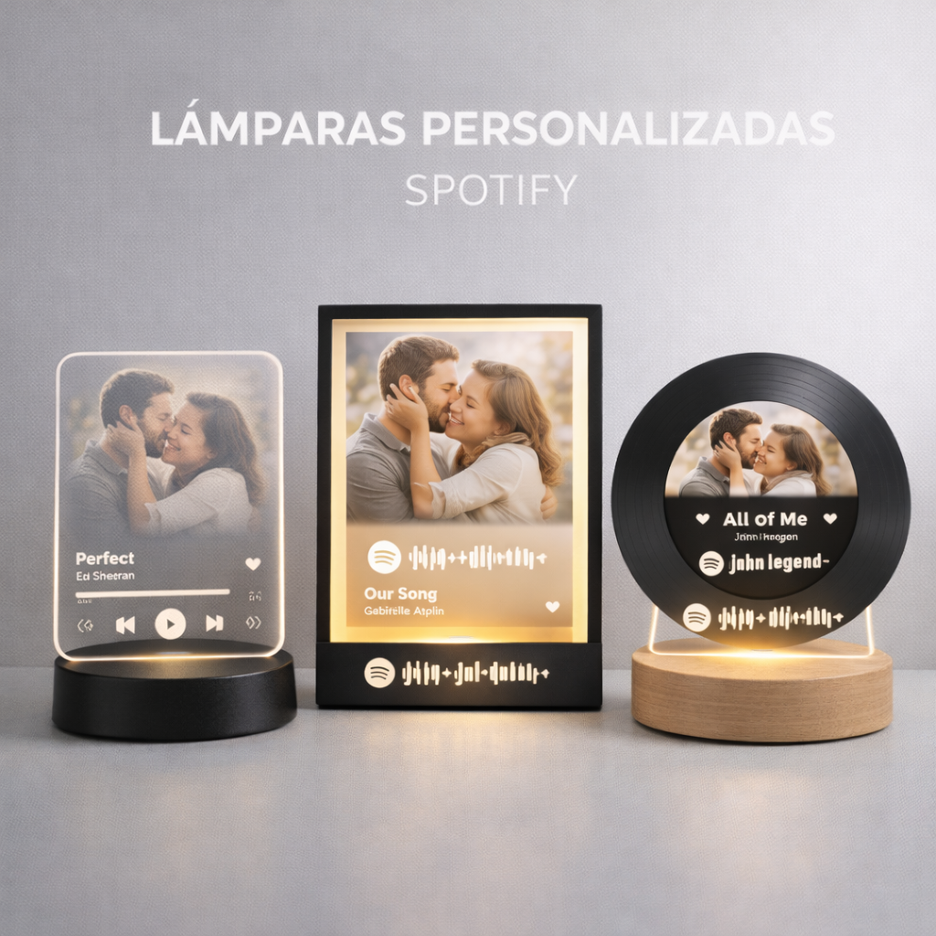 Lámparas Spotify Personalizadas