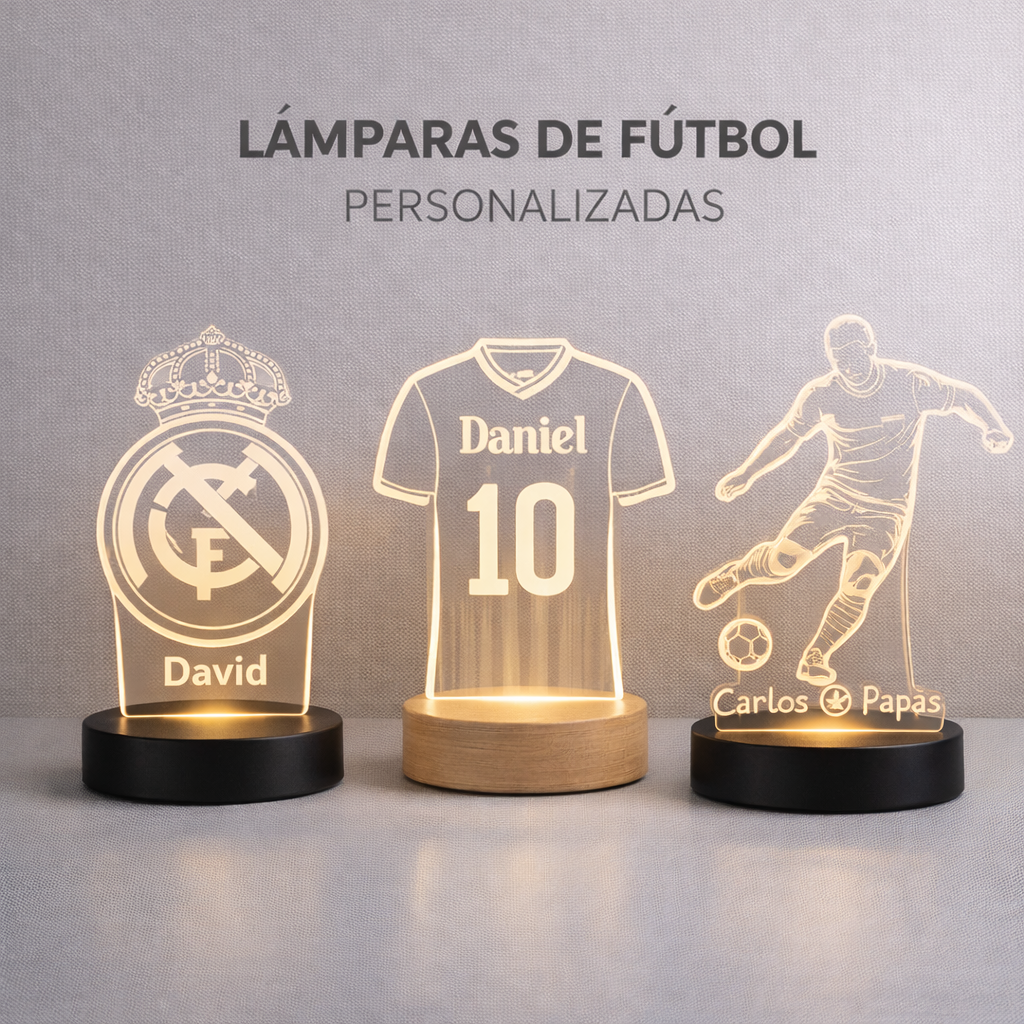 Lámparas de Fútbol Personalizadas
