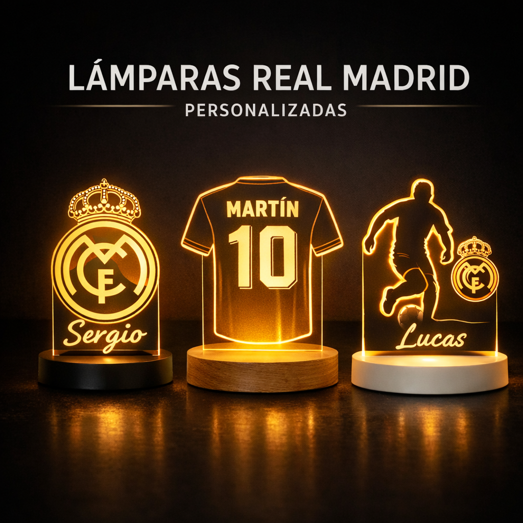Lámparas Real Madrid Personalizadas