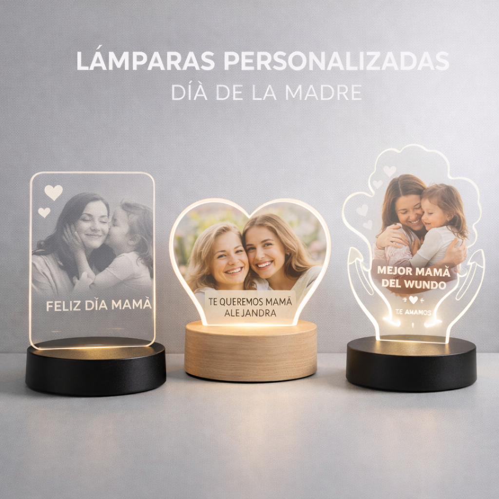 Lámparas Día de la Madre Personalizadas