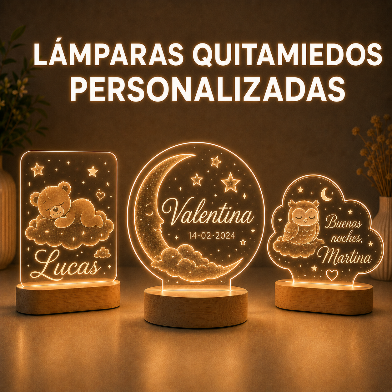 Lámparas Quitamiedos Personalizadas