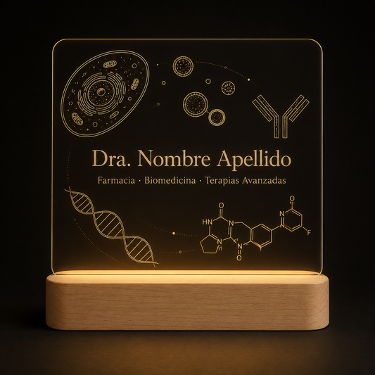 Lámpara científica minimalista personalizada LED