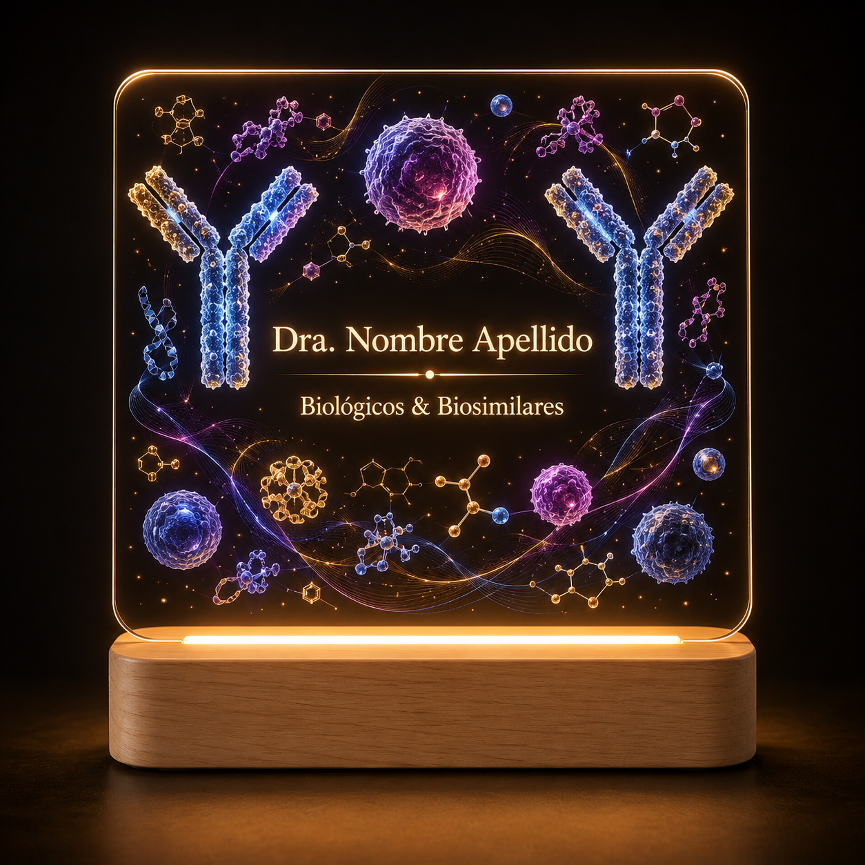 Lámpara biosimilares farmacéuticos personalizada LED