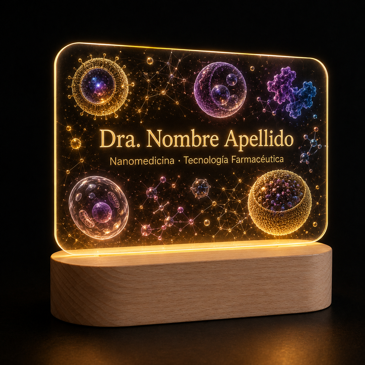 Lámpara nanomedicina personalizada LED