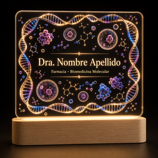 Lámpara ADN molecular personalizada LED