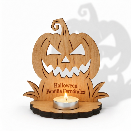 Lámpara de Halloween personalizada con nombre calabaza decorativa LED