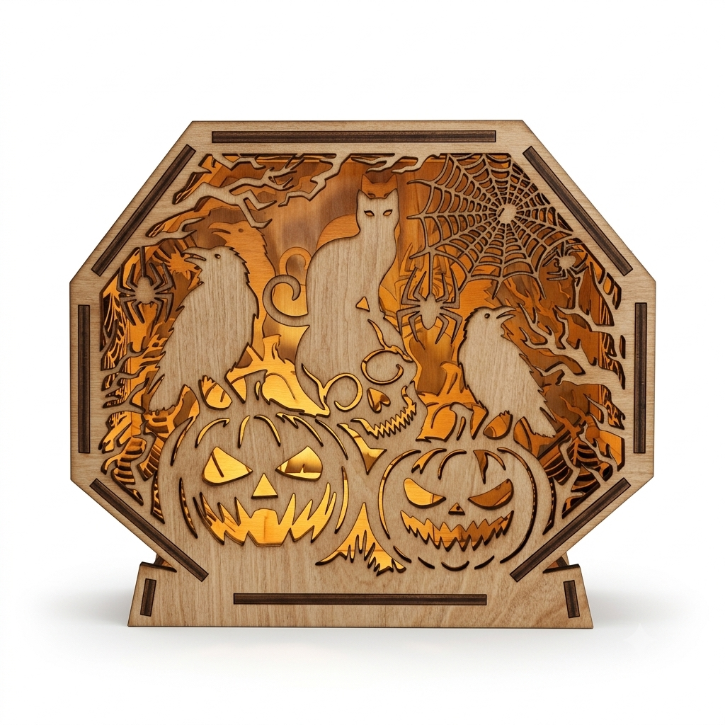 Lámpara de calabaza personalizada Halloween detalle con nombre LED