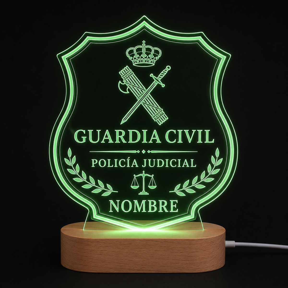 Lámparas Guardia Civil personalizadas