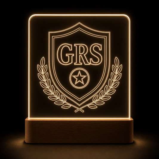 Lámpara Guardia Civil GRS personalizada LED metacrilato