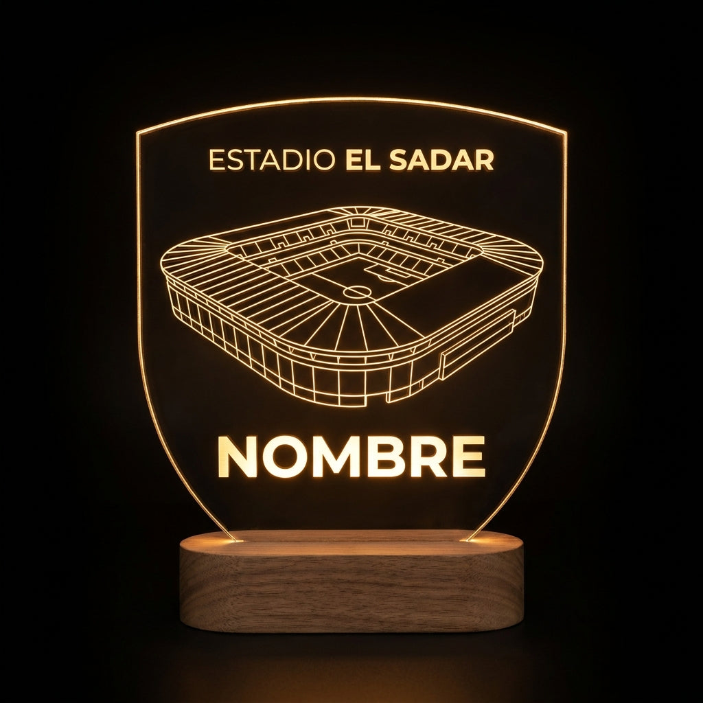 Lámpara estadio El Sadar CA Osasuna personalizada