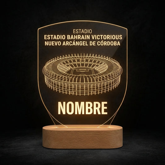 Lámpara estadio Nuevo Arcángel Córdoba CF personalizada