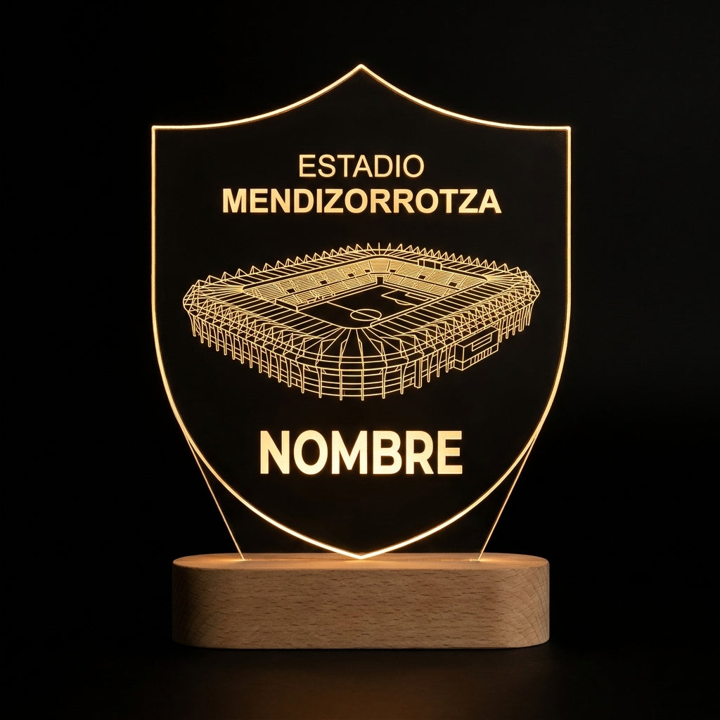 Lámpara estadio Mendizorrotza Deportivo Alavés personalizada
