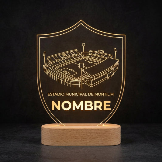 Lámpara estadio Montilivi Girona FC personalizada
