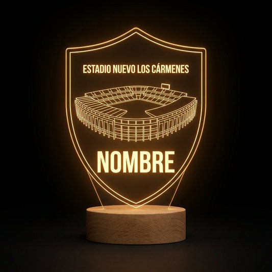 Lámpara estadio Nuevo Los Cármenes Granada CF personalizada