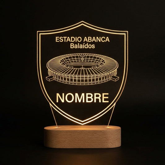 Lámpara estadio Abanca-Balaídos RC Celta personalizada