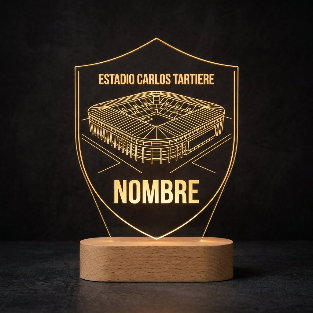 Lámpara estadio Carlos Tartiere Real Oviedo personalizada