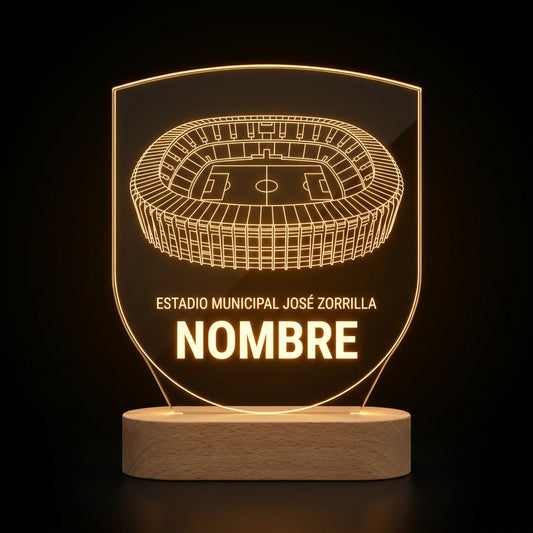 Lámpara estadio José Zorrilla Real Valladolid personalizada