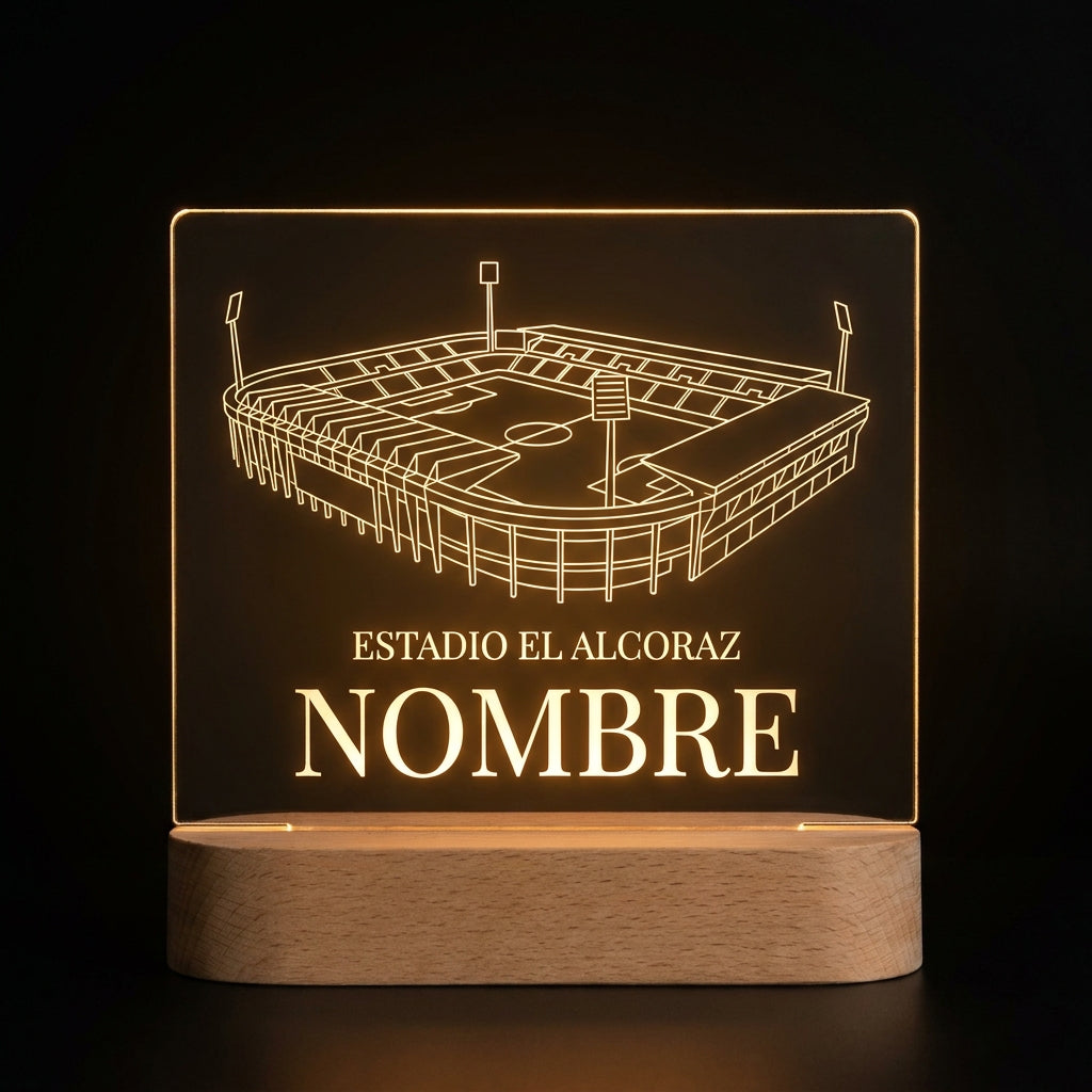 Lámpara estadio El Alcoraz SD Huesca personalizada