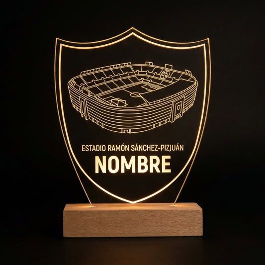 Lámpara estadio Ramón Sánchez-Pizjuán Sevilla FC personalizada