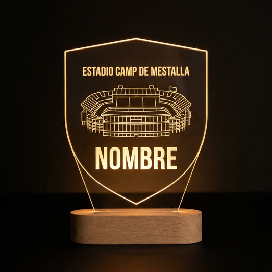 Lámpara estadio Mestalla Valencia CF personalizada