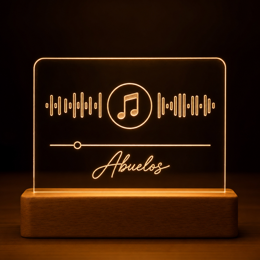 Lámpara Spotify para abuelos vuestra canción personalizada LED